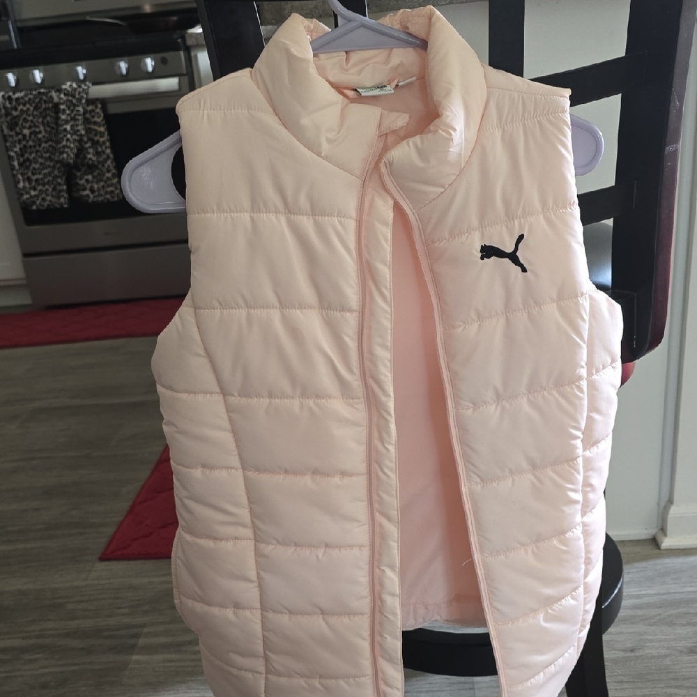 Puma Kids Soft Pink Puffer Vest